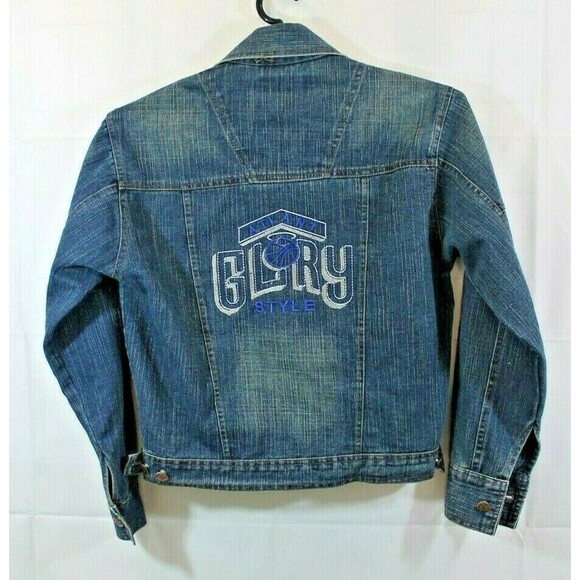 Life Line Jean Trucker Jacket United Colors For The United People Denim L - Picture 1 of 7